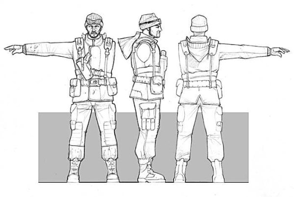 Солдат референс для моделирования