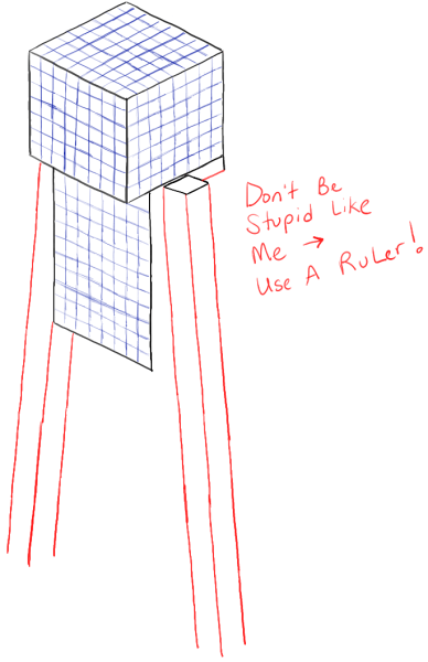 ЭНДЕРМЕН рисовать карандашом