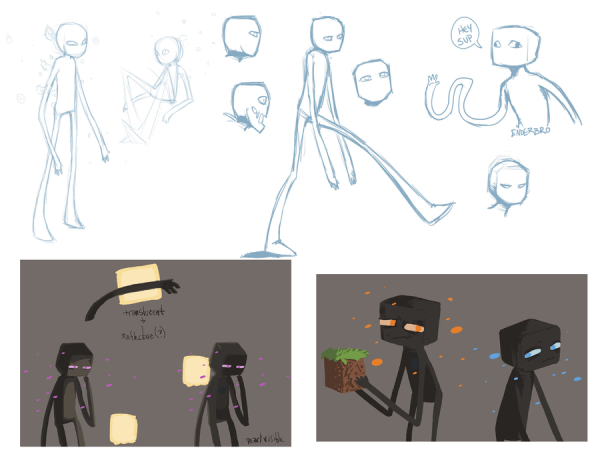 Майнкрафт Слендермен и ЭНДЕРМЕН