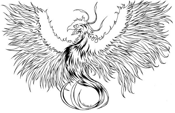 Феникс эскиз