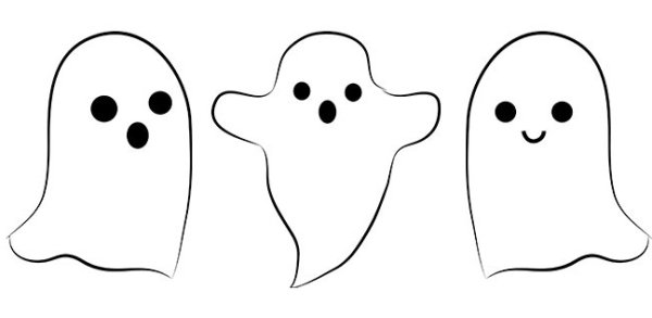 Нарисованный красный призрак