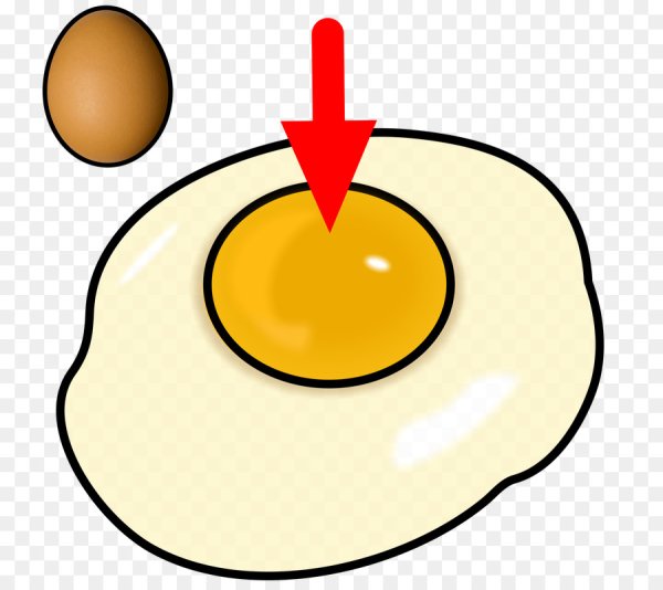 Мультяшное жареное яйцо