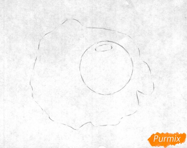 Яичница поэтапно рисунок