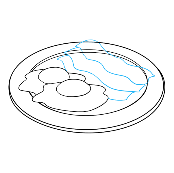 Яичница раскраска для детей