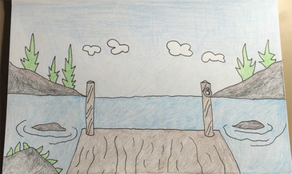 Раскраска водоем