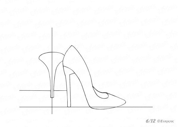 Каблуки карандашом