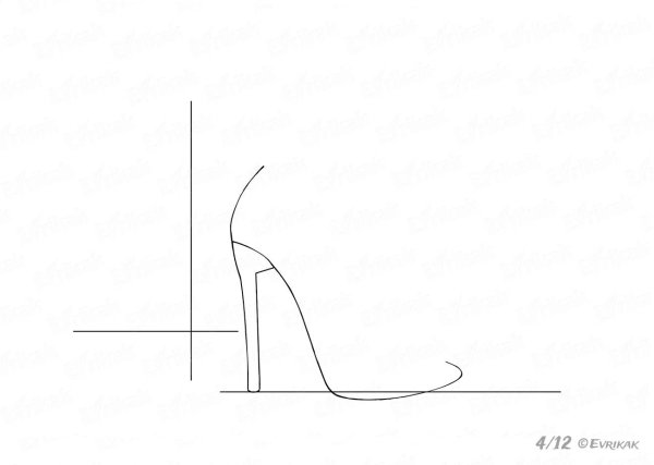 Каблуки рисовать поэтапно