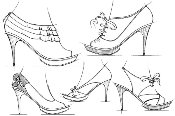 Эскизы туфель