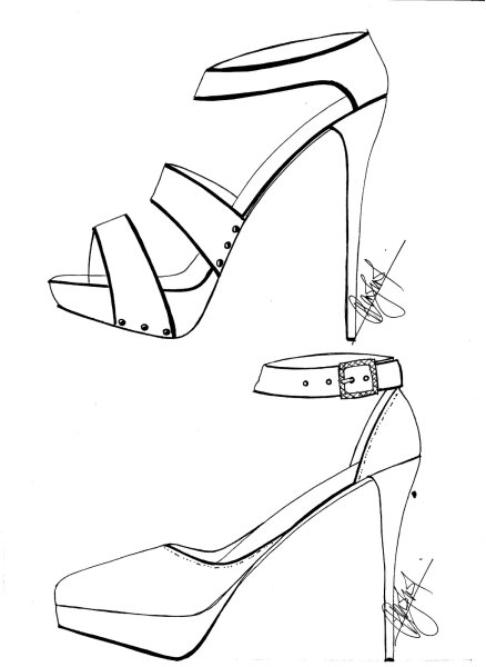 Туфли на каблуке карандашом