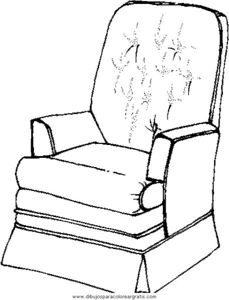 Кресло раскраска для детей