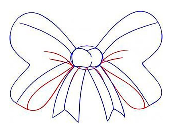 Бант карандашом