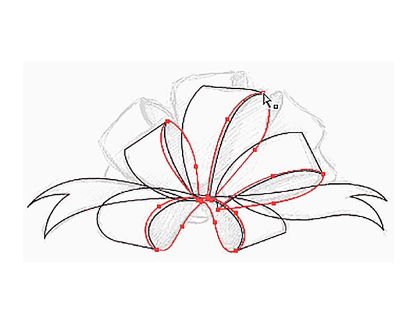 Бант для срисовки