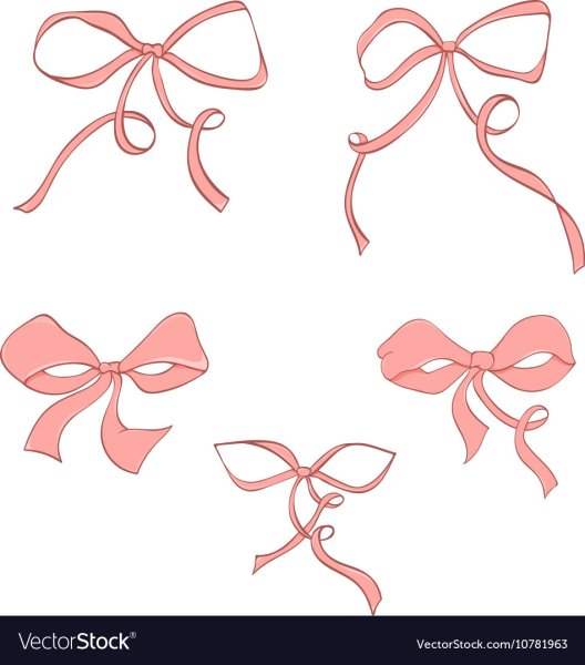 Бантики несложные рисование