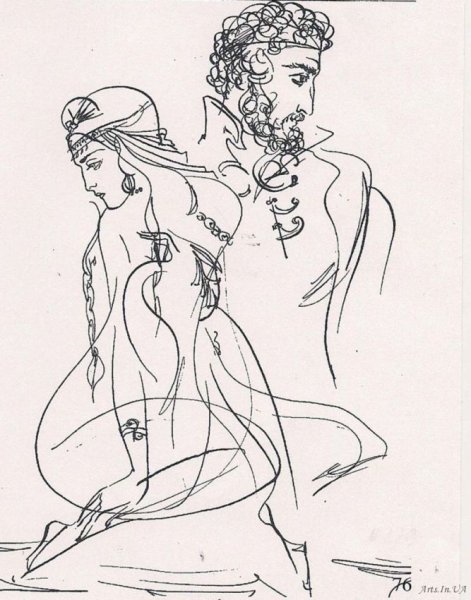 Портрет Александра Сергеевича Пушкина карандашом