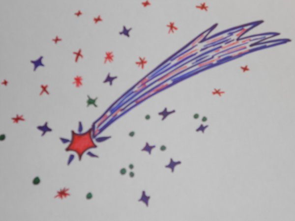 Комета детские рисунки