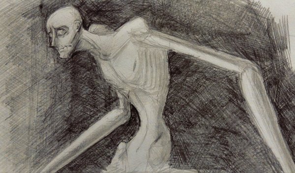 SCP 106 рисунок карандашом лёгкий