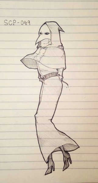 Раскраски Чумной доктор SCP 049