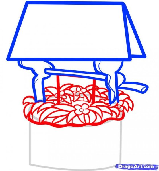Как нарисовать колодец