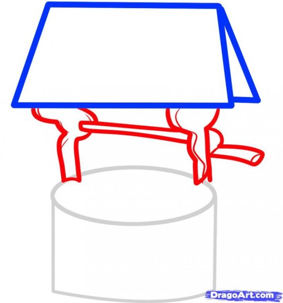 Колодец карандашом