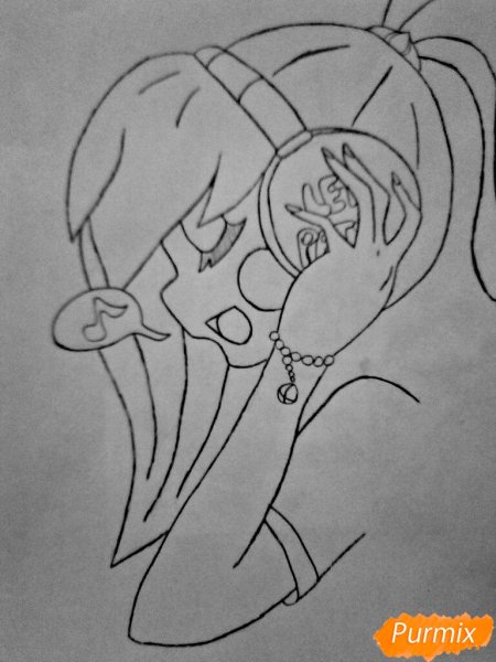 Чика рисунок карандашом