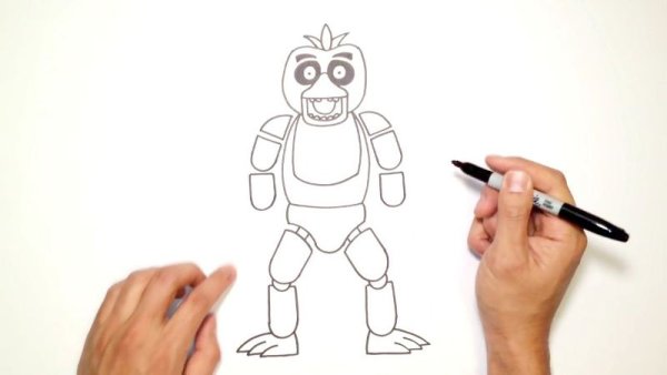 АНИМАТРОНИКИ поэтапное рисование