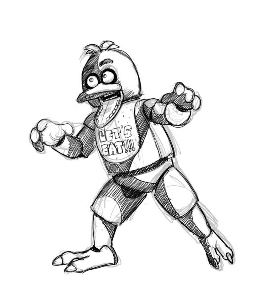 Чика рисунок карандашом