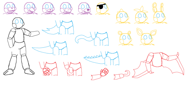 Поэтапное рисование АНИМАТРОНИКА