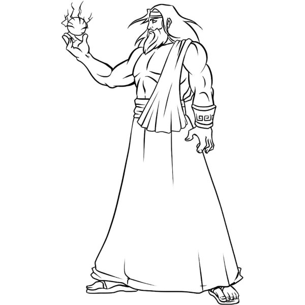 Нарисовать Бога Зевса