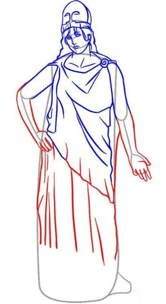 Зевс Бог древней Греции рисунок