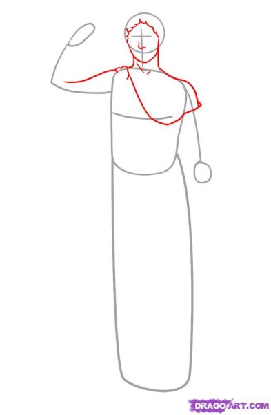 Нарисовать Бога Посейдона