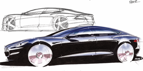 Лёгкий рисунок Теслы