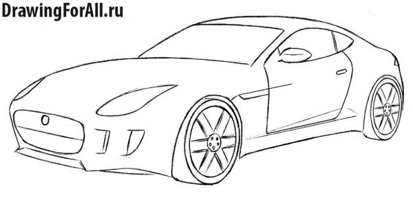 Рисунок машины легкий