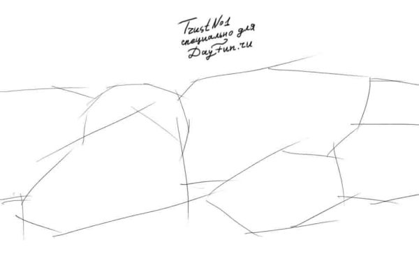 Камни карандашом