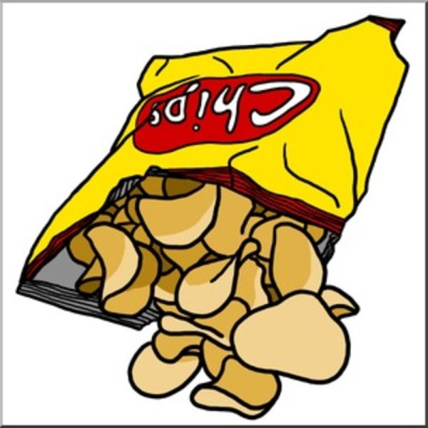 Раскраски еда кола и чипсы