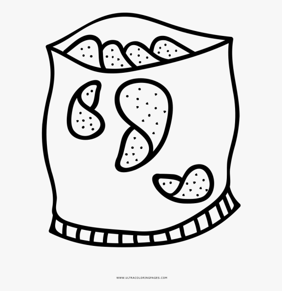 Нарисовать пачку чипсов