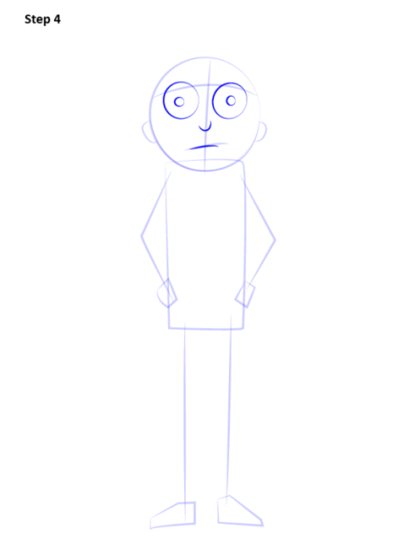 Нарисовать Рика и Морти поэтапно