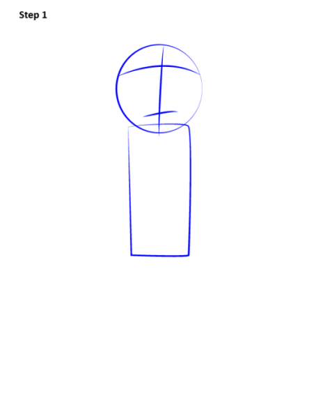 Рисунок Рика поэтапно