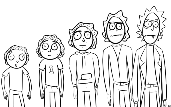 Рик и Морти раскраска