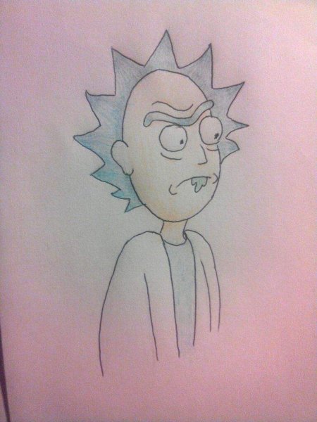 Рик и Морти для срисовки
