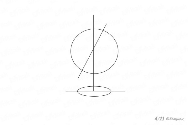 Нарисовать Глобус карандашом поэтапно