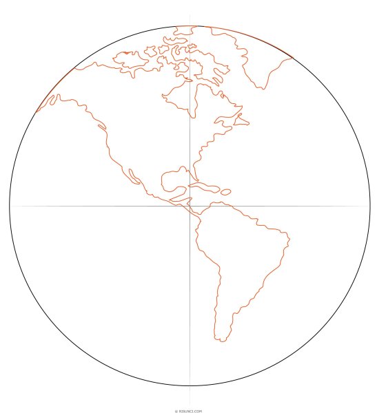 Глобус рисунок поэтапно