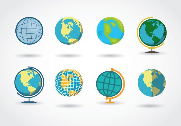 Глобус вектор