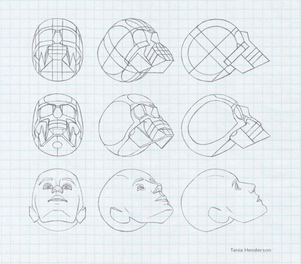 Ракурс головы снизу вверх