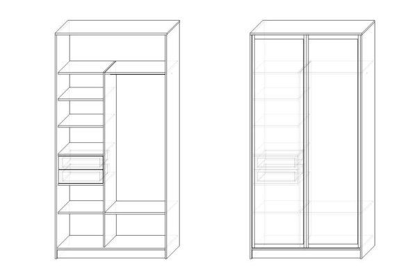 Шкаф-купе форвард 1500 наполнение