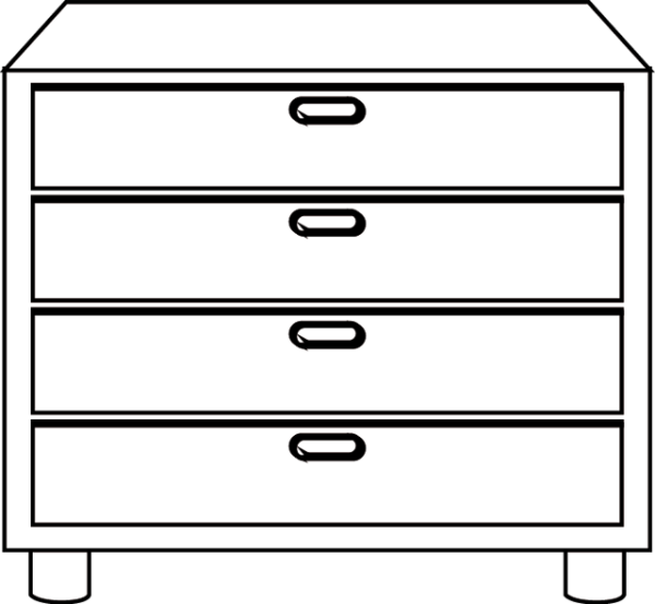 Комод раскраска