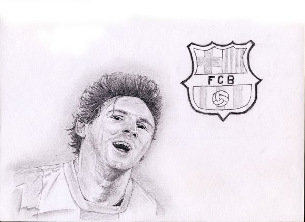 Лионель Месси рисунок
