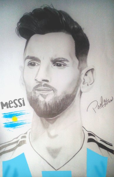 Рисунки Месси монохром