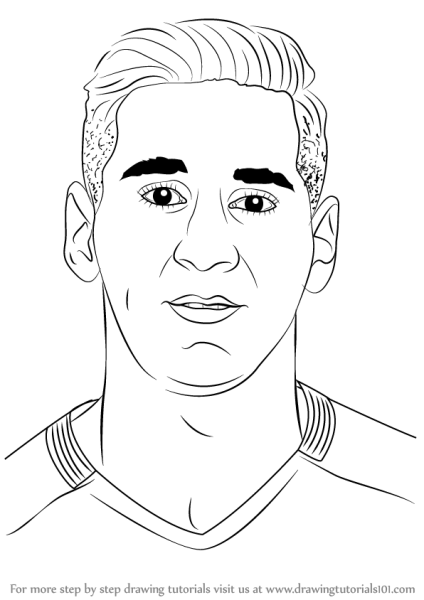 How to draw Messi