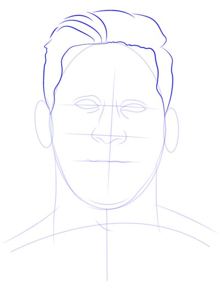 Портрет Лионеля Месси нарисовать