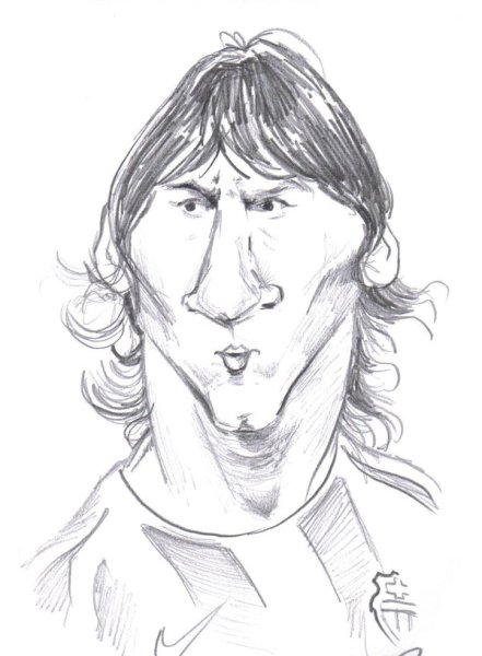 Месси карандашом